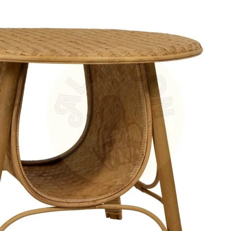 Mesa de centro natural en bambú para salón 61x61x46cm - Ixia - 613624IX - foto-secundaria-4