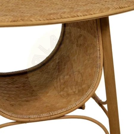 Mesa de centro de bambú natural para salón 81x51x47.50cm - Ixia - 613625IX - foto-secundaria-4