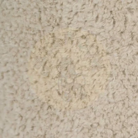 Puf beige tejido 100% poliéster con estructura de madera de pino y contrachapada y relleno de espuma 41x41x43cm - Ixia - 613640IX - foto-secundaria-2