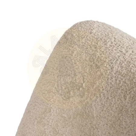 Sillón beige tapizado en tejido 100% poliéster con estructura de madera y asiento acolchado 38cm 67x73x67cm - Ixia - 613646IX - foto-secundaria-5