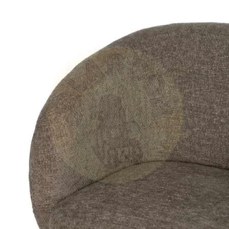 Sillón beige tapizado en tejido 100% poliéster para salón 78x79x77cm - Ixia - 613656IX - foto-secundaria-4