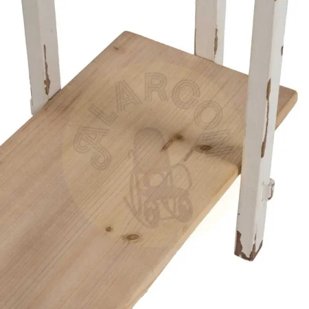 Consola de madera de abeto natural y blanco 120x40x80cm - Ixia - 613667IX - foto-secundaria-2