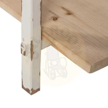 Consola de madera de abeto natural y blanco 120x40x80cm - Ixia - 613667IX - foto-secundaria-6