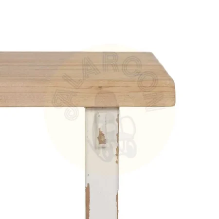 Mesa de centro en madera de abeto y DM acabado natural y blanco 120x60x48cm - Ixia - 613668IX - foto-secundaria-3