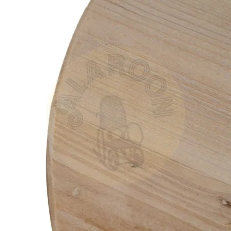 Mesa de centro en madera de abeto DM acabado natural y blanco 60x60x45cm - Ixia - 613669IX - foto-secundaria-1