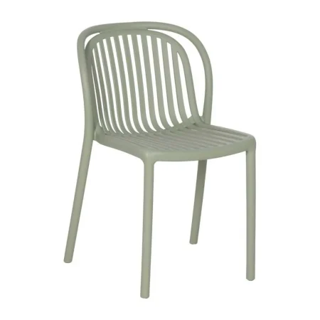Silla apilable de polipropileno verde para exterior 51x57x78cm - Ixia - 613683IX - foto-blanco