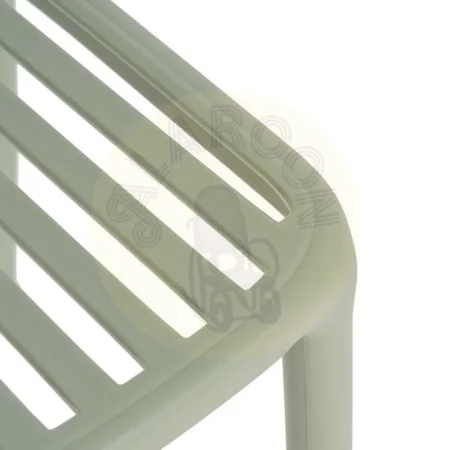 Silla apilable de polipropileno verde para exterior 51x57x78cm - Ixia - 613683IX - foto-secundaria-7
