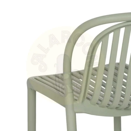 Silla apilable de polipropileno verde para exterior 51x57x78cm - Ixia - 613683IX - foto-secundaria-8