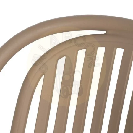 Silla apilable de polipropileno beige para exterior 51x57x78cm - Ixia - 613684IX - foto-secundaria-6
