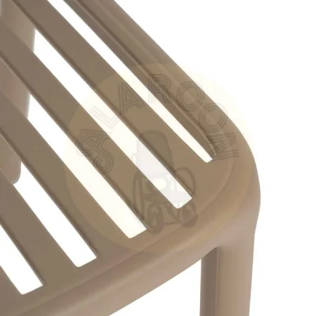 Silla apilable de polipropileno beige para exterior 51x57x78cm - Ixia - 613684IX - foto-secundaria-7