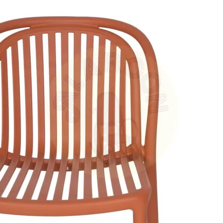 Silla apilable de polipropileno color terracota para exterior certificada EN581 51x57x78cm - Ixia - 613685IX - foto-secundaria-4