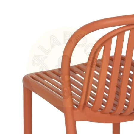 Silla apilable de polipropileno color terracota para exterior certificada EN581 51x57x78cm - Ixia - 613685IX - foto-secundaria-8