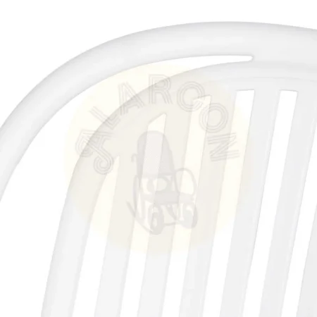 Silla apilable de polipropileno blanca apta para exterior normativa EN581 57x57x78cm - Ixia - 613686IX - foto-secundaria-6