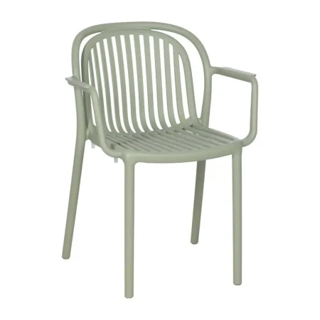 Silla apilable de polipropileno verde cumple normativa EN581 para exterior 57x57x78cm - Ixia - 613687IX - foto-blanco