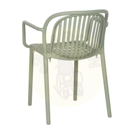 Silla apilable de polipropileno verde cumple normativa EN581 para exterior 57x57x78cm - Ixia - 613687IX - foto-secundaria-3