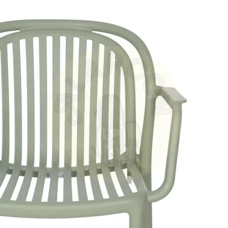 Silla apilable de polipropileno verde cumple normativa EN581 para exterior 57x57x78cm - Ixia - 613687IX - foto-secundaria-4