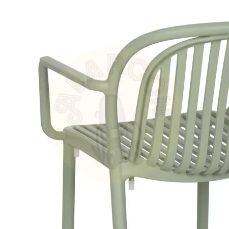 Silla apilable de polipropileno verde cumple normativa EN581 para exterior 57x57x78cm - Ixia - 613687IX - foto-secundaria-9