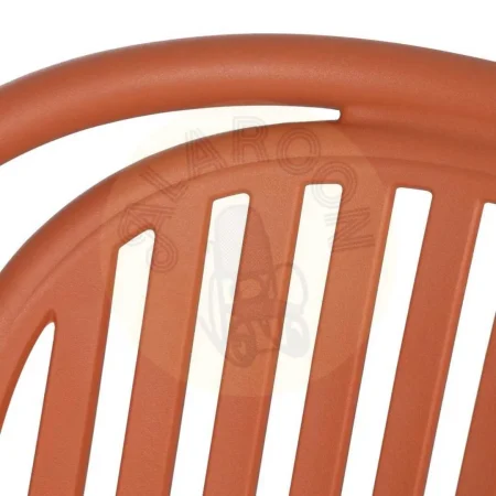 Silla apilable de polipropileno color terracota homologada EN581 para exterior altura asiento 45cm 57x57x78cm - Ixia - 613689IX - foto-secundaria-6