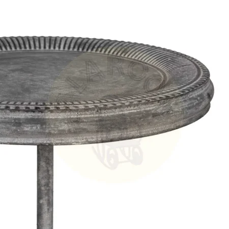 Mesita auxiliar de metal gris 45.50x45.50x73.50cm - Ixia - 613695IX - foto-secundaria-4
