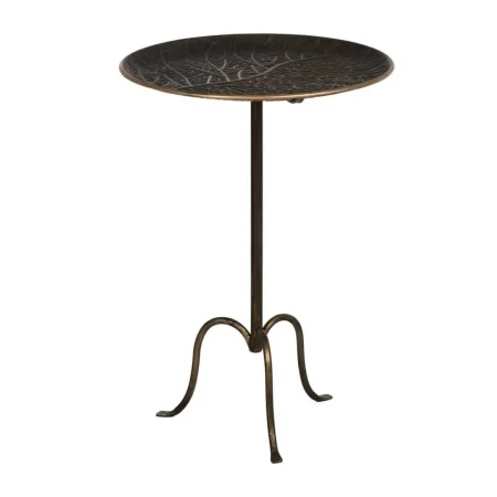 Mesita de metal color oro viejo 50x50x71cm - Ixia - 613710IX - foto-blanco
