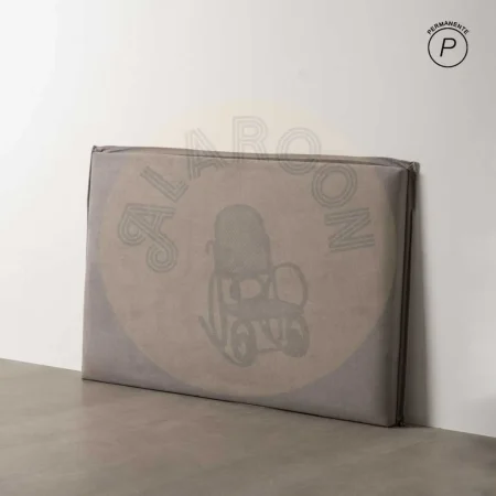 Cabecero tapizado en tejido taupe desenfundable con relleno de foam y estructura de madera contrachapada 160x8x100cm - Ixia - 613731IX - foto-secundaria-7