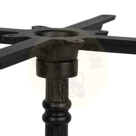 Patas de mesa en hierro fundido negro estilo contract 54x54x72cm - Ixia - 614060IX - foto-secundaria-2
