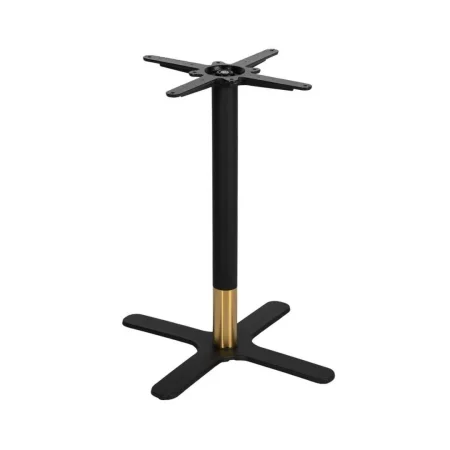 Patas para mesa en hierro fundido negro y oro estilo contract 45x45x72cm - Ixia - 614061IX - foto-blanco