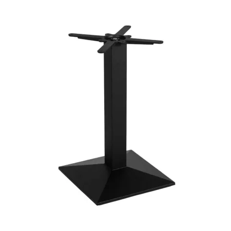 Patas para mesa en hierro negro aptas para tableros cuadrados hasta y redondos hasta 80cm 43x43x72cm - Ixia - 614062IX - foto-blanco