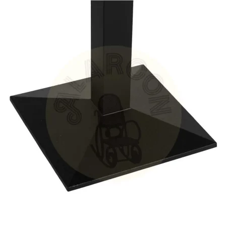 Patas para mesa en hierro negro aptas para tableros cuadrados hasta y redondos hasta 80cm 43x43x72cm - Ixia - 614062IX - foto-secundaria-3