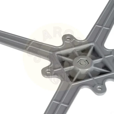 Patas para mesa en aluminio cromo aptas para exterior y para tableros cuadrados y redondos 45x45x72cm - Ixia - 614067IX - foto-secundaria-1