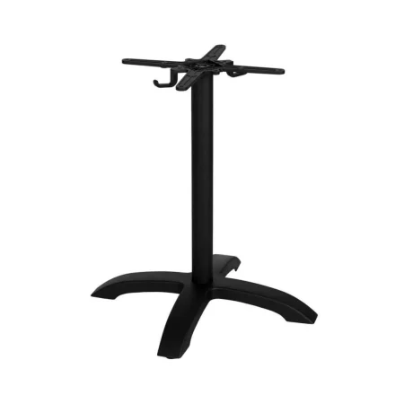 Patas para mesa en aluminio negro con gancho para bolso aptas para exterior 66x66x72cm - Ixia - 614069IX - foto-blanco