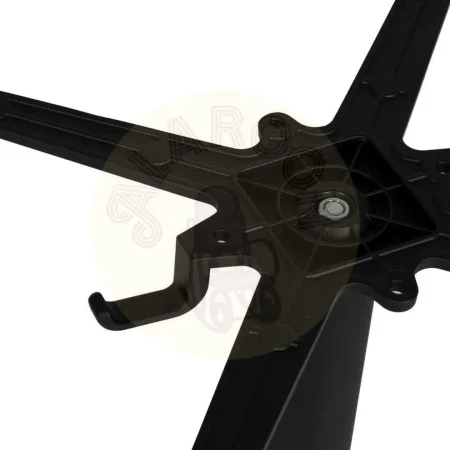 Patas para mesa en aluminio negro con gancho para bolso aptas para exterior 66x66x72cm - Ixia - 614069IX - foto-secundaria-1