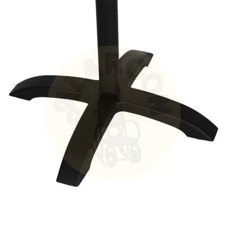 Patas para mesa en aluminio negro con gancho para bolso aptas para exterior 66x66x72cm - Ixia - 614069IX - foto-secundaria-4