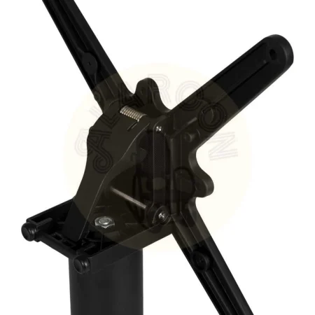 Patas para mesa plegable en aluminio negro aptas para tableros cuadrados hasta y redondos hasta 80cm de diámetro 62x62x72cm - Ixia - 614070IX - foto-secundaria-3