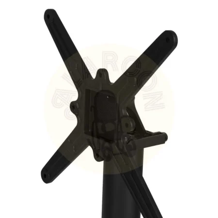 Patas para mesa plegable en aluminio negro aptas para tableros cuadrados hasta y redondos hasta 80cm de diámetro 62x62x72cm - Ixia - 614070IX - foto-secundaria-4