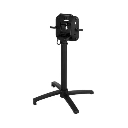 Patas plegables para mesa en aluminio negro con colgador para bolso aptas para uso exterior 67x67x72cm - Ixia - 614071IX - foto-blanco