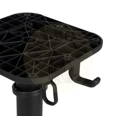 Patas plegables para mesa en aluminio negro con colgador para bolso aptas para uso exterior 67x67x72cm - Ixia - 614071IX - foto-secundaria-3