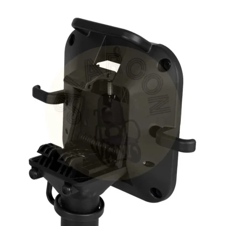 Patas plegables para mesa en aluminio negro con colgador para bolso aptas para uso exterior 67x67x72cm - Ixia - 614071IX - foto-secundaria-7