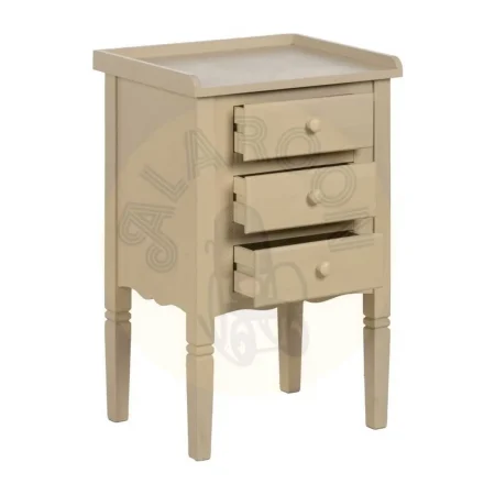 Mesita en DM color crema con cajón 43x33x66cm - Ixia - 614089IX - foto-secundaria-1