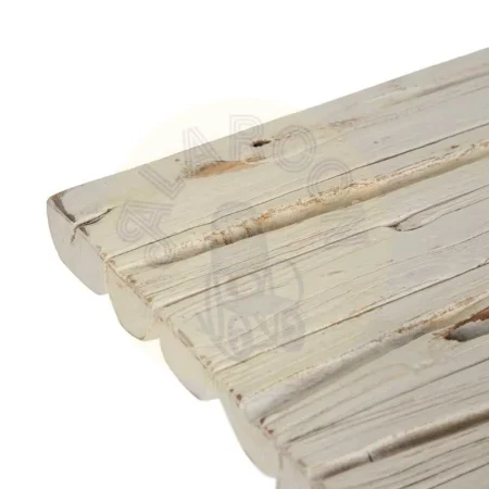 Consola en madera de teca acabado blanco rozado 120x40x80cm - Ixia - 614098IX - foto-secundaria-1