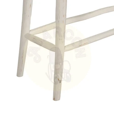 Consola en madera de teca acabado blanco rozado 120x40x80cm - Ixia - 614098IX - foto-secundaria-4