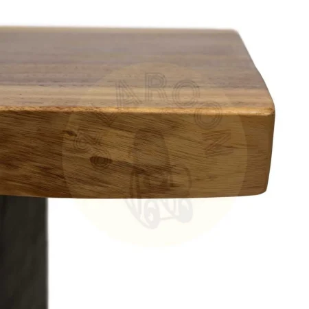 Mesa de centro madera de suar y hierro color natural tablero 7cm 150x70x45cm - Ixia - 614101IX - foto-secundaria-3