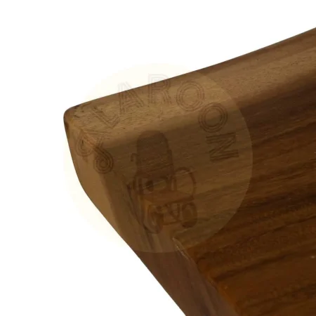Mesa de comedor natural en madera de suar y hierro para salón 300x80x80cm - Ixia - 614103IX - foto-secundaria-1