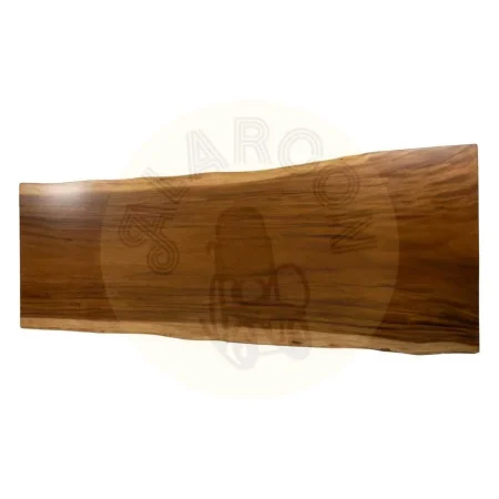 Mesa de comedor natural en madera de suar y hierro para salón 300x80x80cm - Ixia - 614103IX - foto-secundaria-6