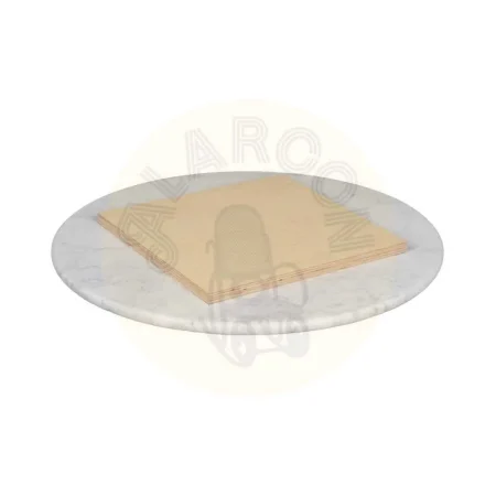 Tablero de mesa redondo blanco en mármol 60x60x1.80cm - Ixia - 614121IX - foto-secundaria-1