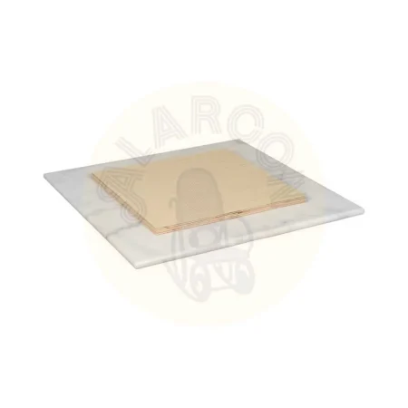Tablero de mesa cuadrado en mármol blanco 60x60x1.80cm - Ixia - 614122IX - foto-secundaria-1