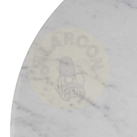 Tablero redondo para mesa en mármol blanco con base en DM 70x70x1.80cm - Ixia - 614123IX - foto-secundaria-2