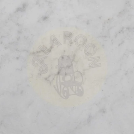 Tablero redondo para mesa en mármol blanco con base en DM 70x70x1.80cm - Ixia - 614123IX - foto-secundaria-3