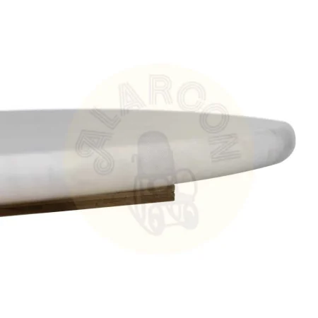 Tablero redondo para mesa en mármol blanco con base en DM 70x70x1.80cm - Ixia - 614123IX - foto-secundaria-4