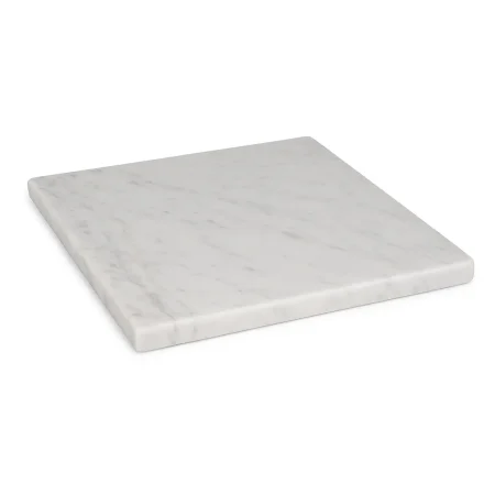 Tablero de mesa cuadrado en mármol blanco 70x70x1.80cm - Ixia - 614124IX - foto-blanco